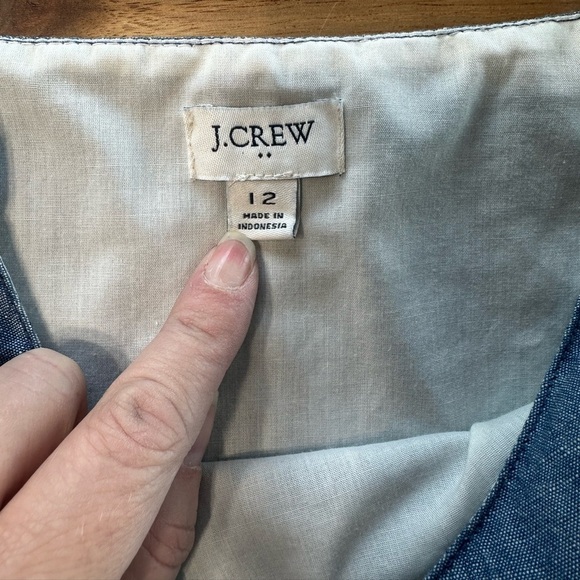 J.Crew Factory Chambray blue camisole Size 12 - Picture 5 of 7